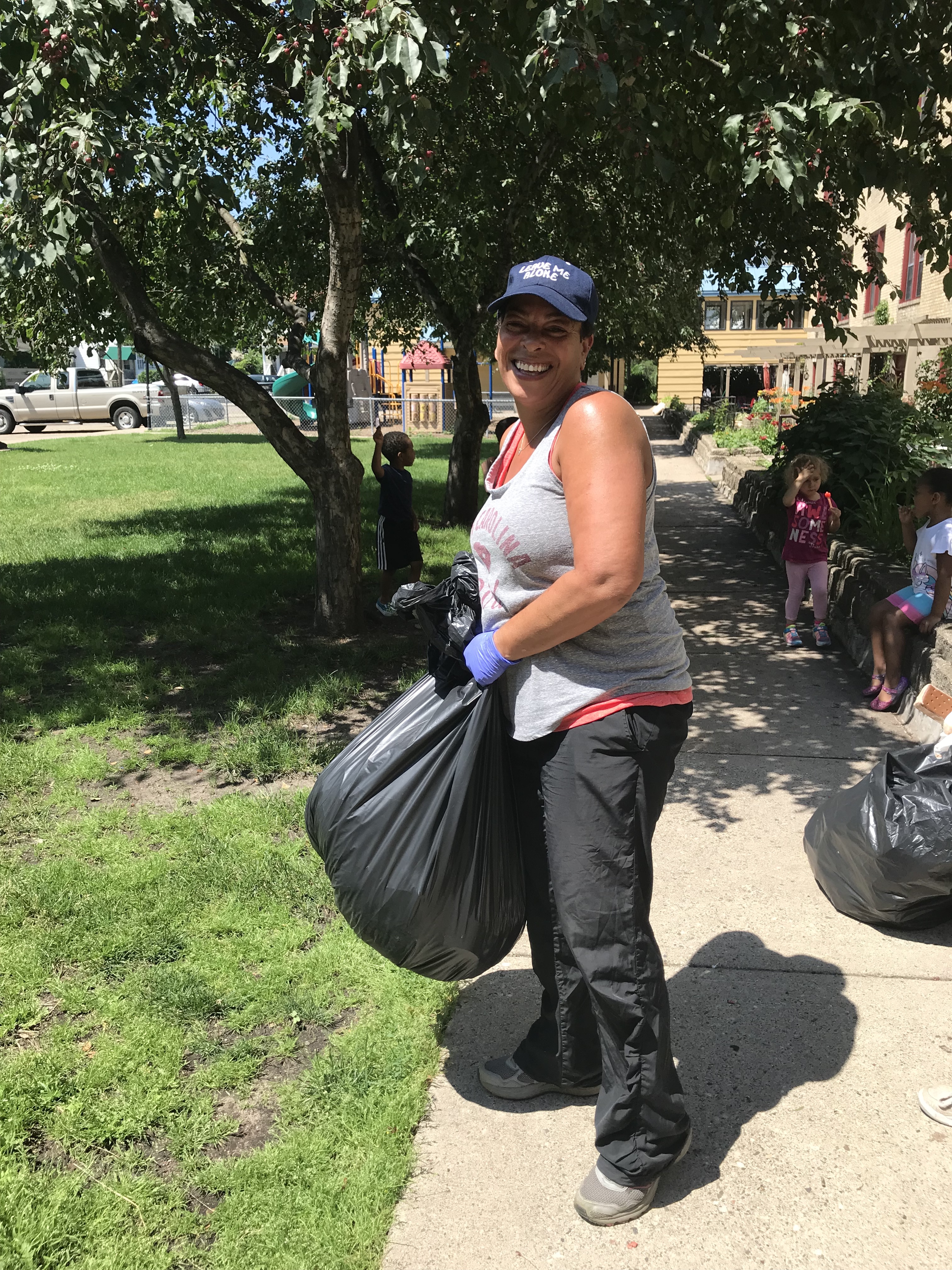 Michelle Presley, the organizer of the clean-up day.