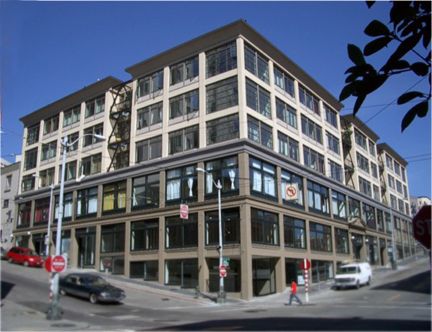 Exterior of the TK Lofts.