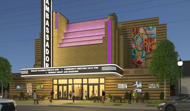 Conceptual rendering of future Ambassador Theater - Baltimore, Maryland