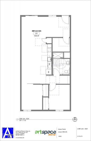 2 Bedroom ADA Floorplan