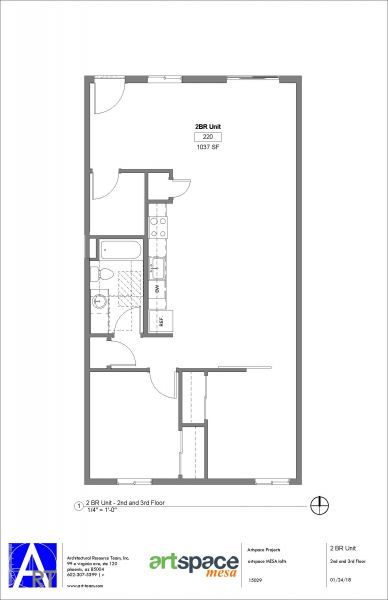 2 Bedroom Floorplan