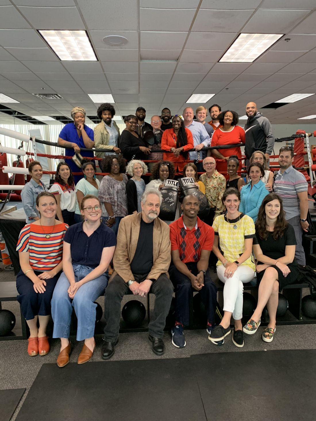 Group photo of the Memphis Cohort at Element Gym in Saint Paul, MN.