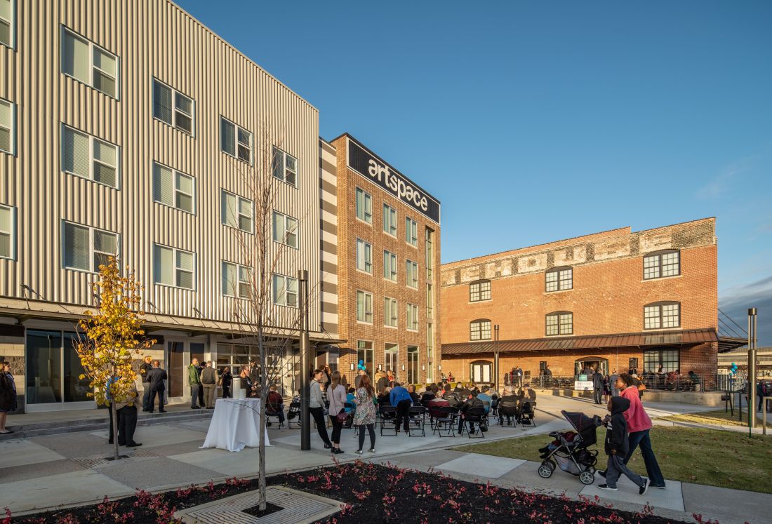 Crowds at the Grand Opening