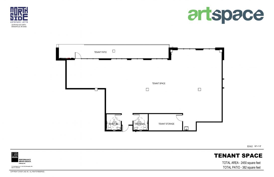 Tenant Space Floor Plan.