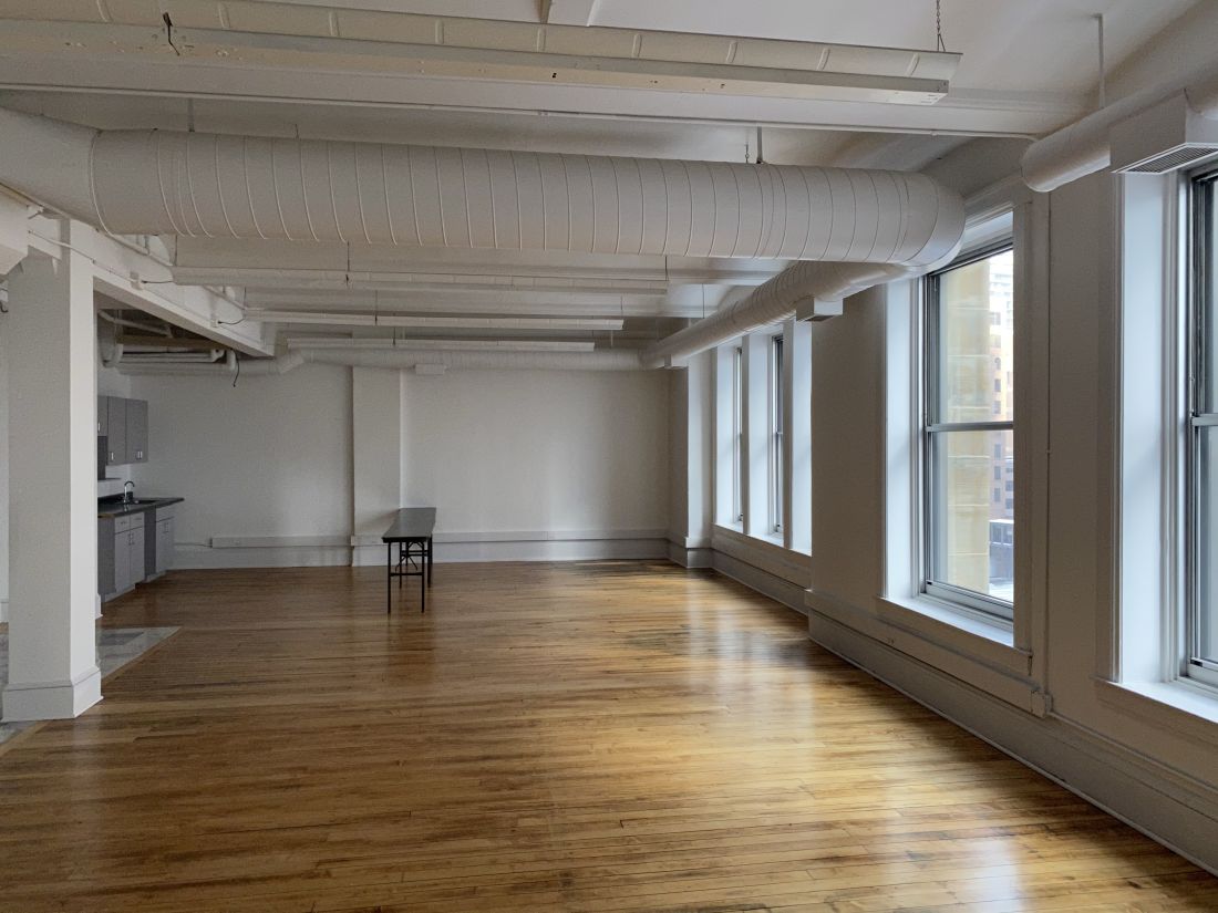 Office space with windows facing Hennepin