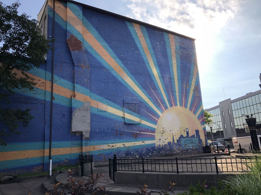 Utica Sun mural 