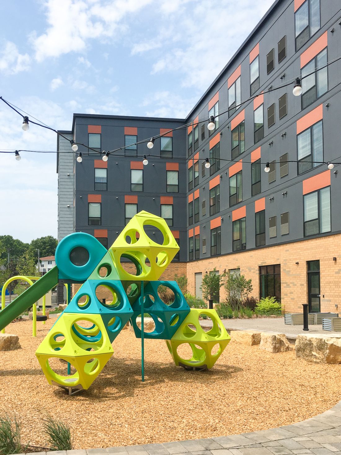 Northside Artspace Lofts outside play area.