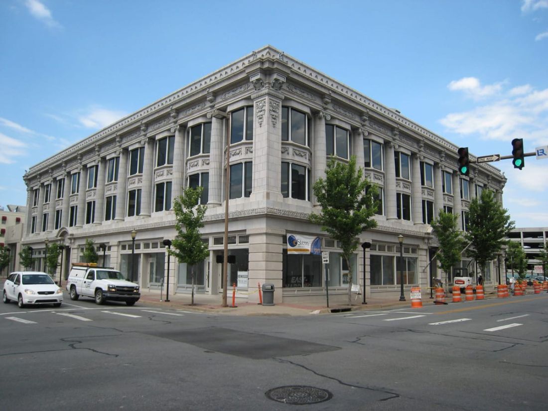The Gazette Building, registered on the National Register of Historic Places in 1976, in downtown Little Rock
