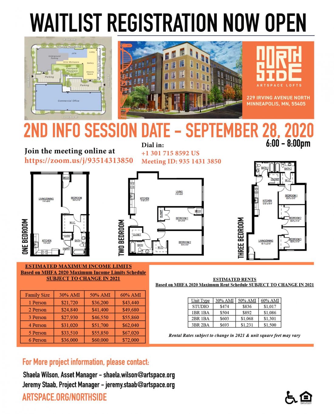 waitlist registration now open flyer! Orange