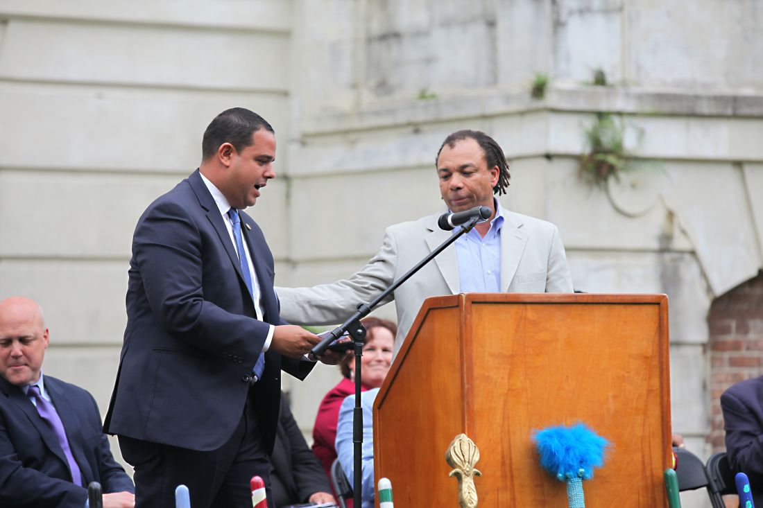 Speakers at the ground breaking ceremony.