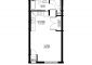 Efficiency Floor Plan for Unit EFF B-2.