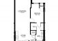 1 Bedroom Floor Plan for Unit 1BR A-2.