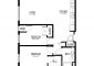 2 Bedroom Floor Plan for Unit 2BR B-2.