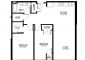 2 Bedroom Floor Plan for Unit 2BR C.