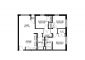 3 Bedroom Floor Plan for Unit 3BR B.