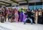 Paul Thomas with models at South Main Artspace Loft's grand opening.  Photo by Malik Tha Martian, 2018.