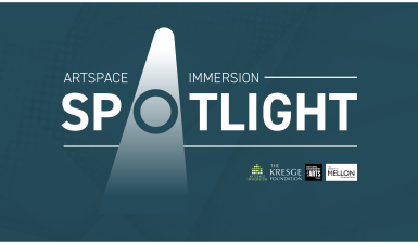 Spotlight Memphis graphic (blue with a spotlight)
