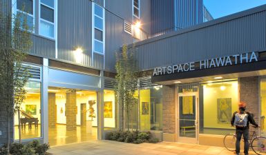 Entrance to Artspace Hiawatha.