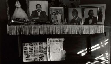 Black and White photograph of a piano