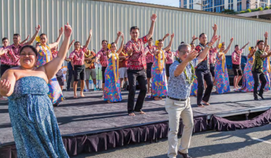 Outside dancers