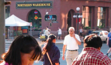 Farmer's Market in front of the Northern Warehouse