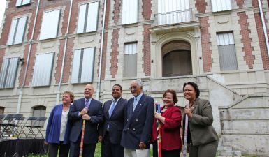 Breaking ground at Bell Artspace Campus.