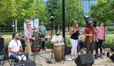 Outdoor musical performance